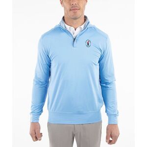 Bobby Jones Light Blue Quarter-Zip Pullover Sweatshirt